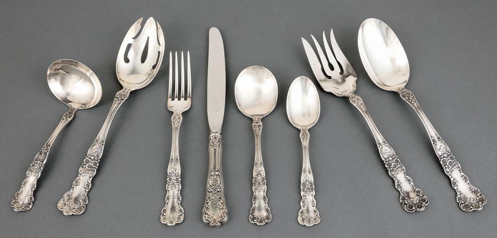 Appraisal: Gorham Buttercup Sterling Silver Flatware Service pat incl forks l