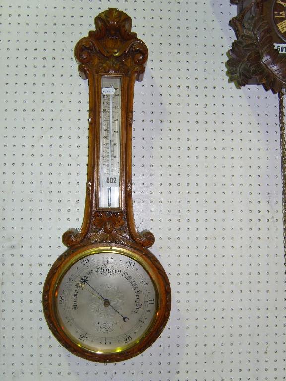 Appraisal: A th century barometer by J Hicks of London in