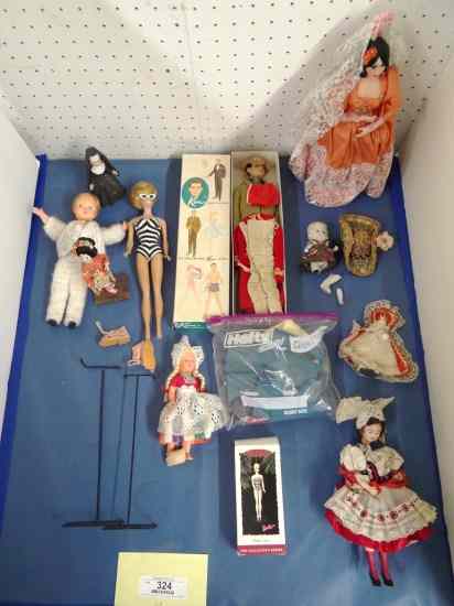 Appraisal: Misc doll lot including vintage Ken Doll in orig box