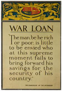 Appraisal: War Loan War Loan England ca s Poster from World