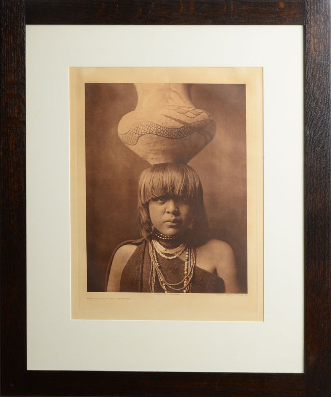 Appraisal: EDWARD S CURTIS - GIRL AND JAR - SAN ILDEFONSO