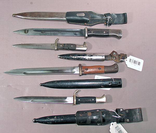 Appraisal: A lot of four German Mauser bayonets Comprising Model by