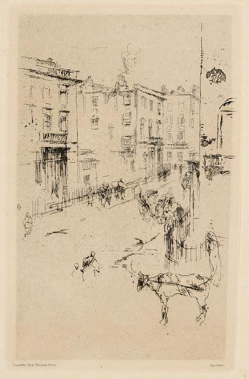 Appraisal: James M Whistler Etching Alderney Street James Abbott McNeil Whistler