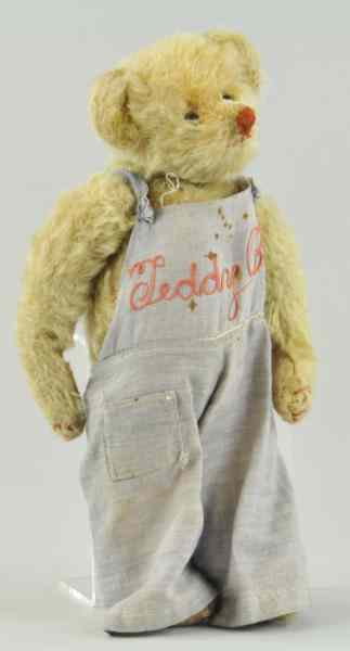 Appraisal: BLONDE ''TEDDY B'' ROOSEVELT TEDDY BEAR Extremely rare c -