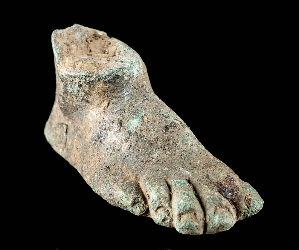 Appraisal: Fine Miniature Roman Leaded Bronze Foot Rome Imperial ca st