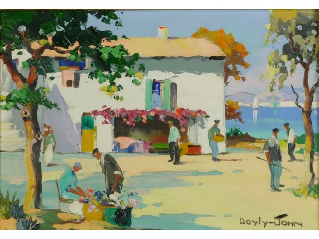 Appraisal: CHARLES ROBERT D'OYLY-JOHN - OIL PAINTING ON CANVAS 'Cagnes Sur