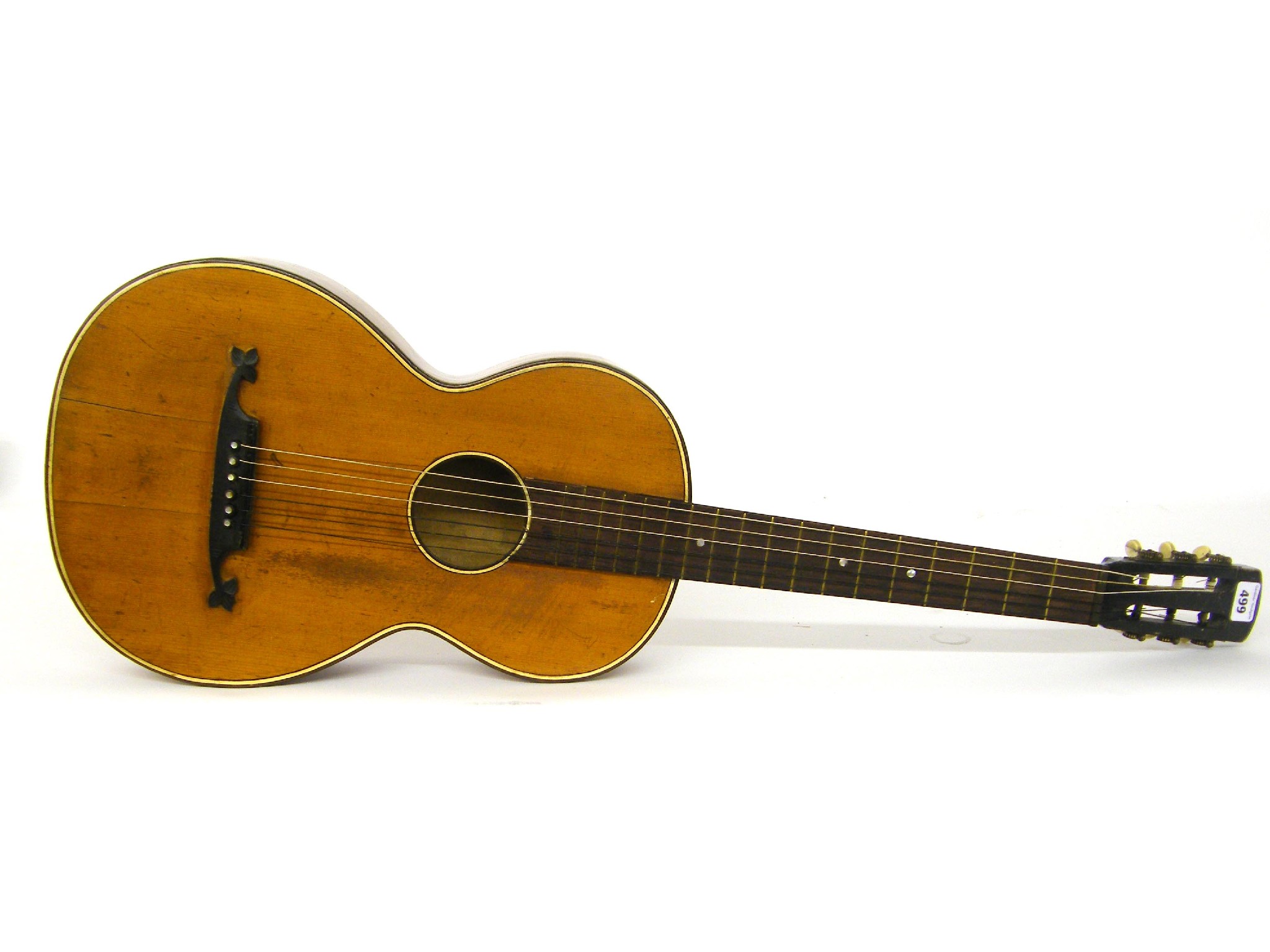 Appraisal: Early th century small bodied guitar