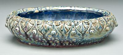 Appraisal: Marjorelle bowl French - border with impressed anthemion decoration on