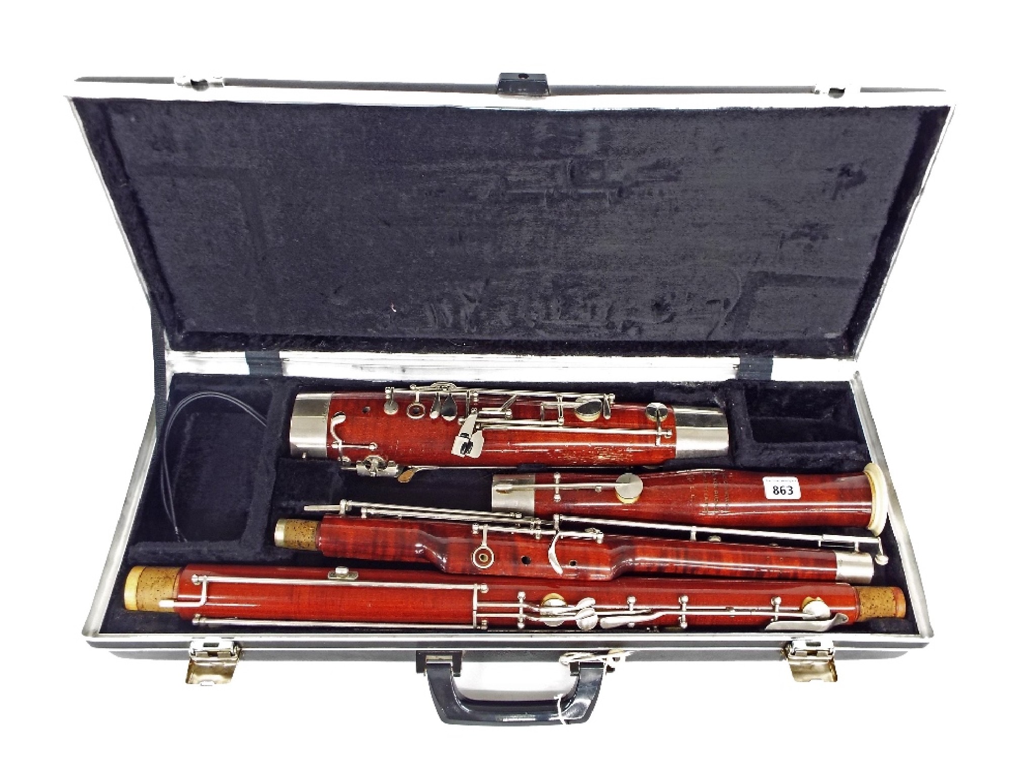 Appraisal: Contemporary bassoon stamped Louis Standard Made for Rudall Carte Co