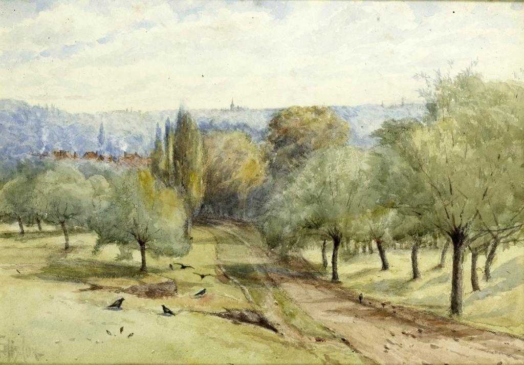 Appraisal: GEORGE DUNKERTON HISCOX - A DISTANT VIEW OF WINDSOR CASTLE