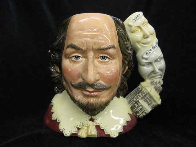 Appraisal: Royal Doulton Character Mug ''William Shakespeare''large size D- '' limited