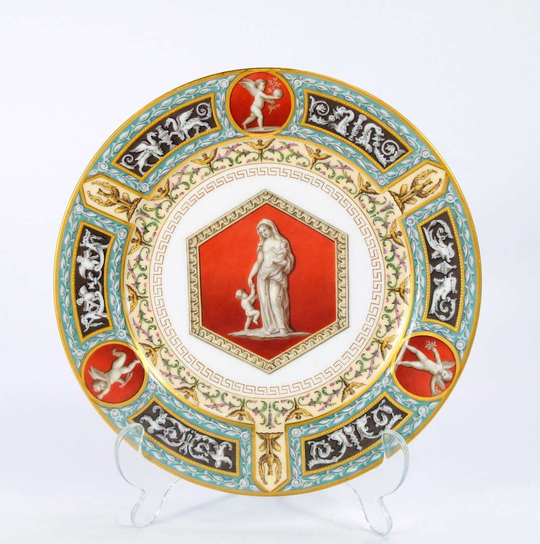 Appraisal: A porcelain dinner plate from The Raphael Service of Imperial