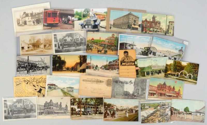 Appraisal: Lot of Approximately Moxie-Related Postcards Some interesting scenes Light to