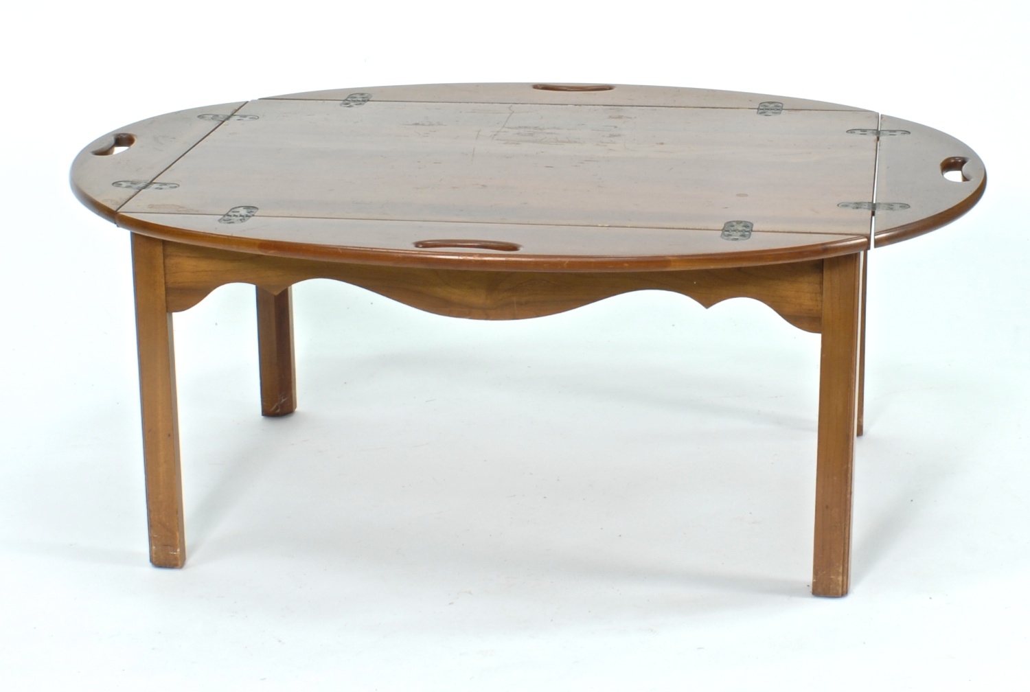 Appraisal: MAHOGANY BUTLER'S TRAY TABLE by Hickory Chair Co Height Top