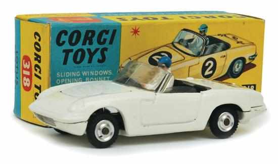 Appraisal: Corgi Lotus Elan S white black interior brown detail to