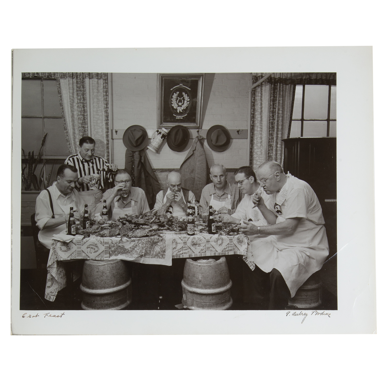 Appraisal: A AUBREY BODINE CRAB FEAST American - Gelatin silver print