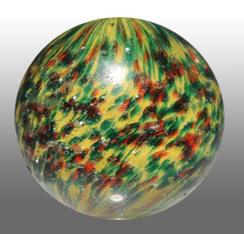 Appraisal: Onionskin Marble with Mica Description Green and yellow with nice