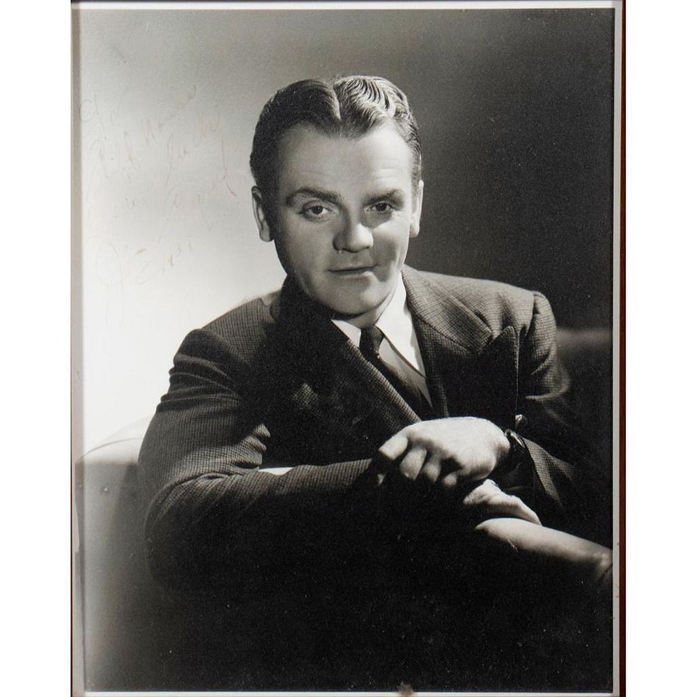 Appraisal: James Cagney Original autographed inscribed photograph Size x Condition Showing