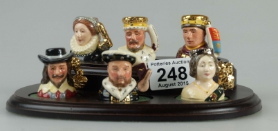 Appraisal: Royal Doulton set of tiny character jugs comprising Edward VIII