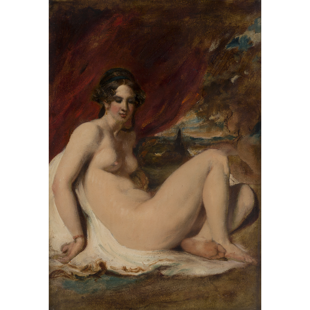 Appraisal: WILLIAM ETTY R A BRITISH - RECLINING NUDE IN A