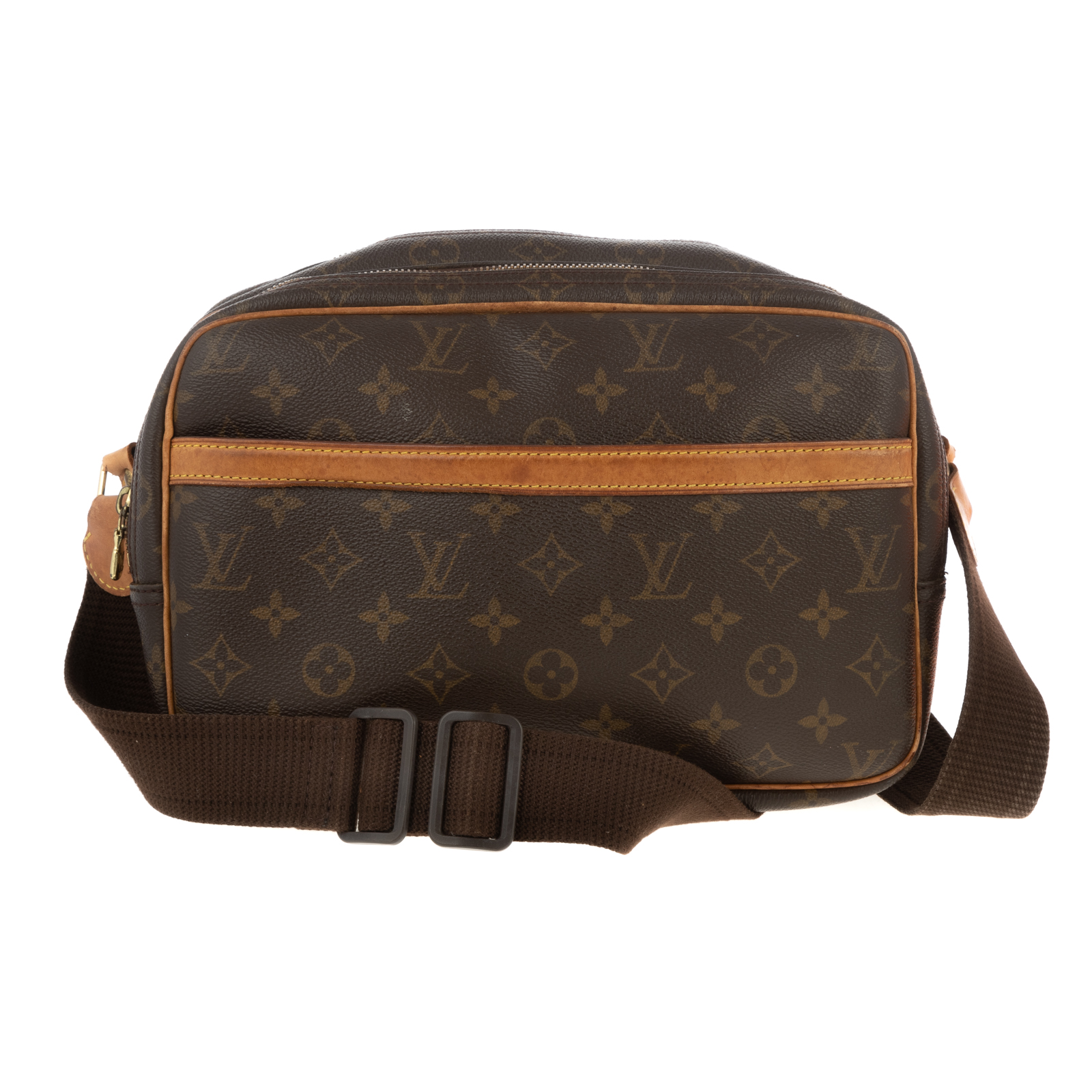 Appraisal: A LOUIS VUITTON REPORTER PM A brown and tan Monogram