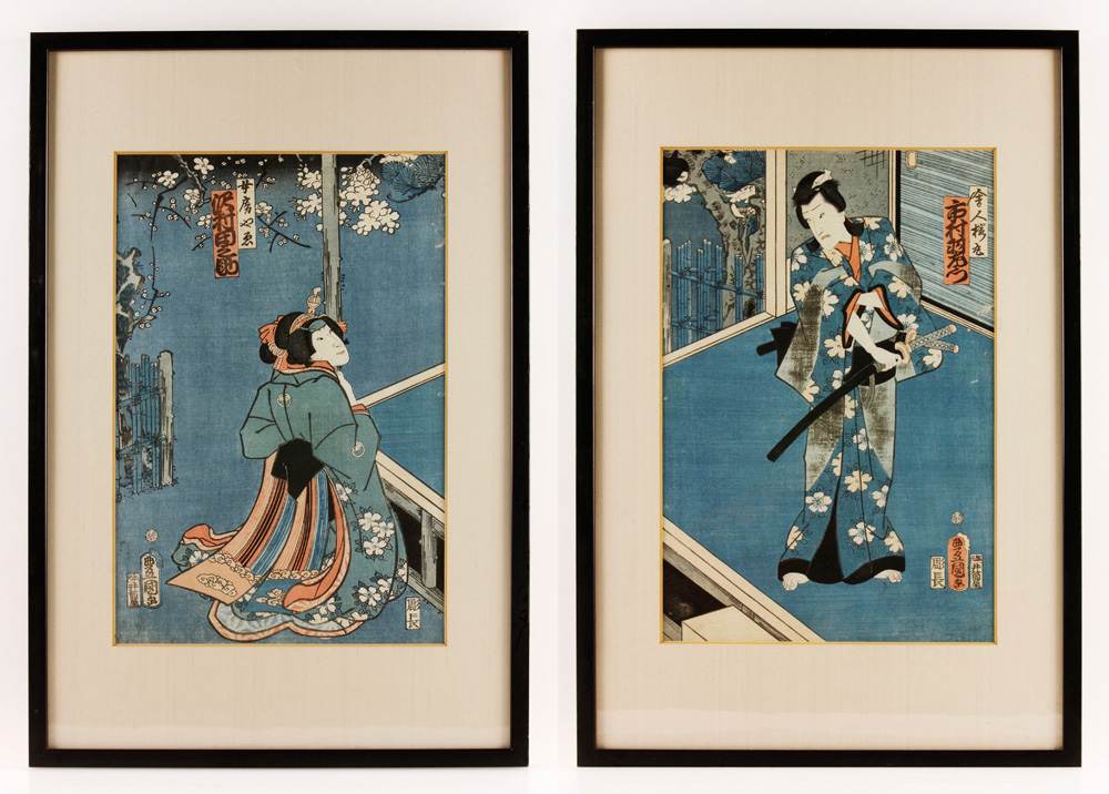 Appraisal: - Two Japanese Woodblock Prints Two woodblock prints Japan photo