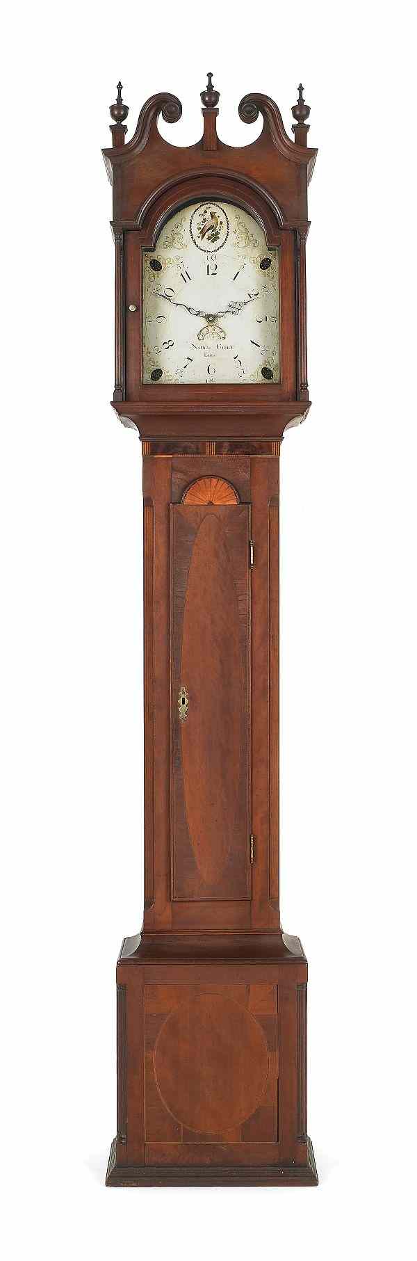 Appraisal: Northampton County Federal cherry tall case clock ca the thirty-hour