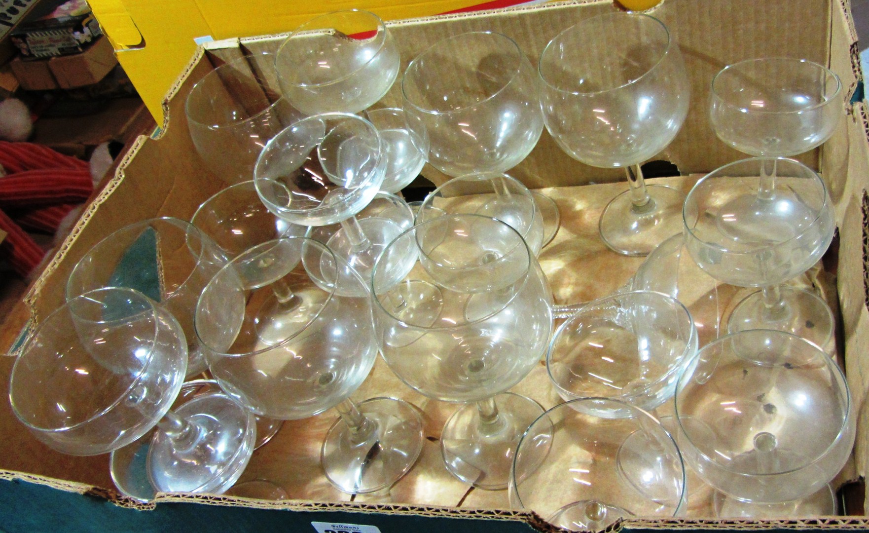 Appraisal: A large quantity of mixed th century drinking glasses