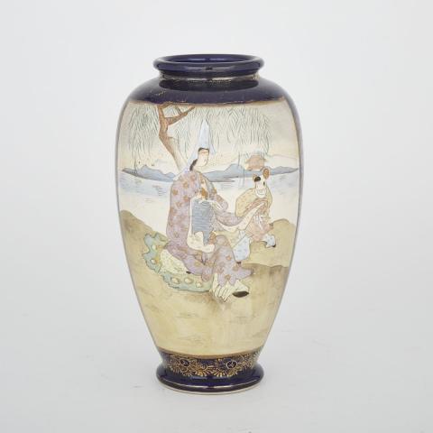 Appraisal: Japanese Satsuma Vase th Century Condition rubbing to gilt and