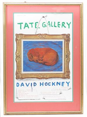 Appraisal: Tate Gallery David Hockney' a poster for the retrospective exhibition