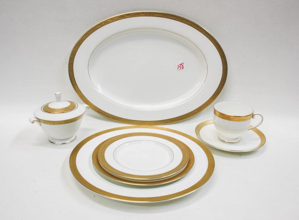 Appraisal: MIKASA CROWN JEWEL CHINA SET piece service for sixteen comprised