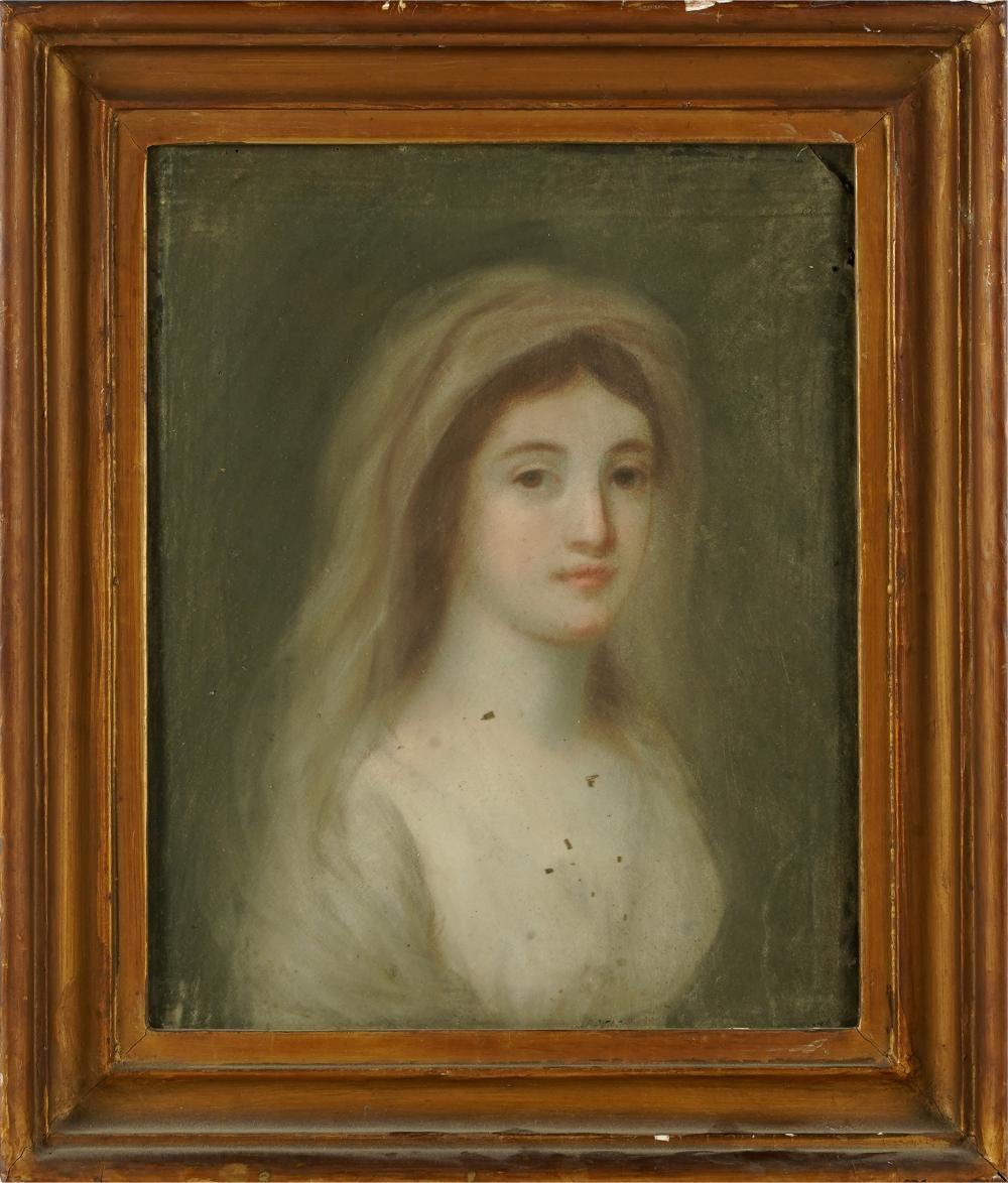 Appraisal: TH CENTURY PORTRAIT OF A WOMANpastel no visible signature Provenance