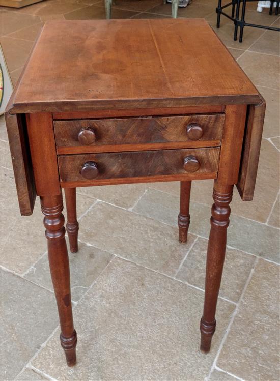 Appraisal: Sale Lot An American Empire Drop Leaf Side Table with