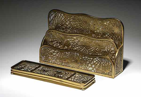 Appraisal: Tiffany Studios Desk Accessories American early th century A Tiffany