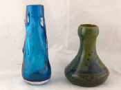 Appraisal: A ceramic studio pottery vase with broad base and swollen