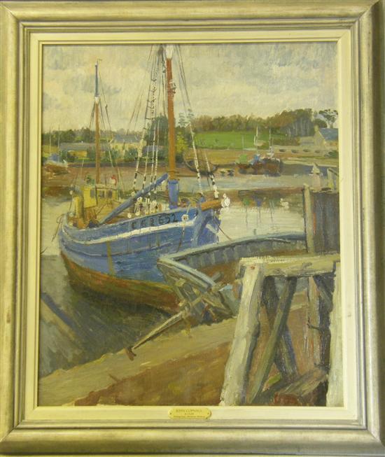 Appraisal: John Copnal - fishing boat Chichester Harbour unsigned oil on