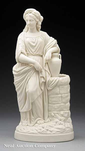 Appraisal: An English Parian Figure of Rebekah at the Well c