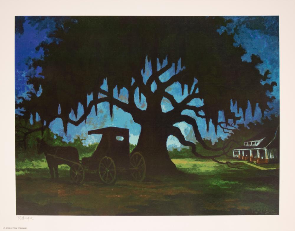 Appraisal: George Rodrigue American Louisiana - The Youngsville Heritage Oak silkscreen