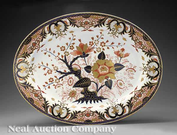 Appraisal: A Derby Porcelain Platter c marked with red crown and