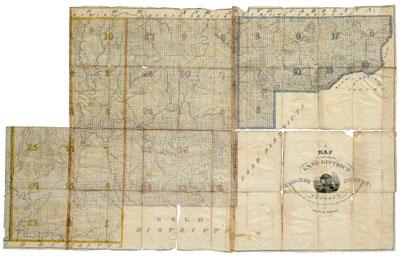 Appraisal: Georgia Gold Lottery map A Map Comprising the Land District