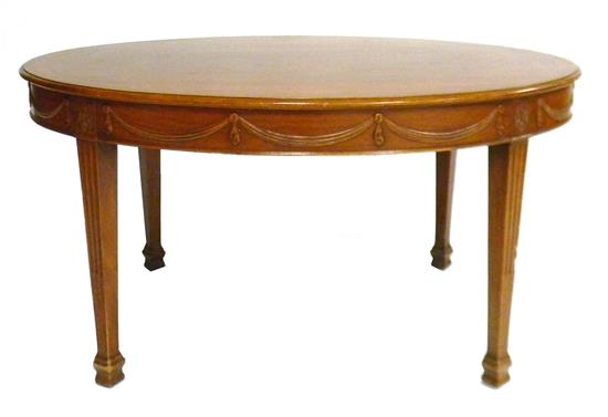 Appraisal: Nathan Margolis Shop Hartford CT coffee table mid- th C