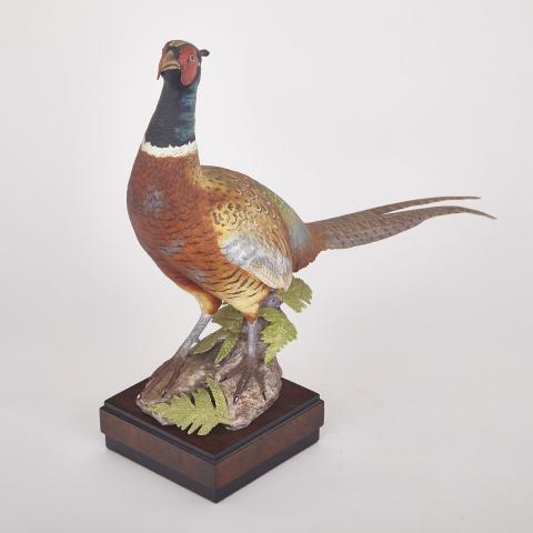 Appraisal: Royal Worcester Model Ring-Necked Cock Pheasant Ronald van Ruyckevelt c