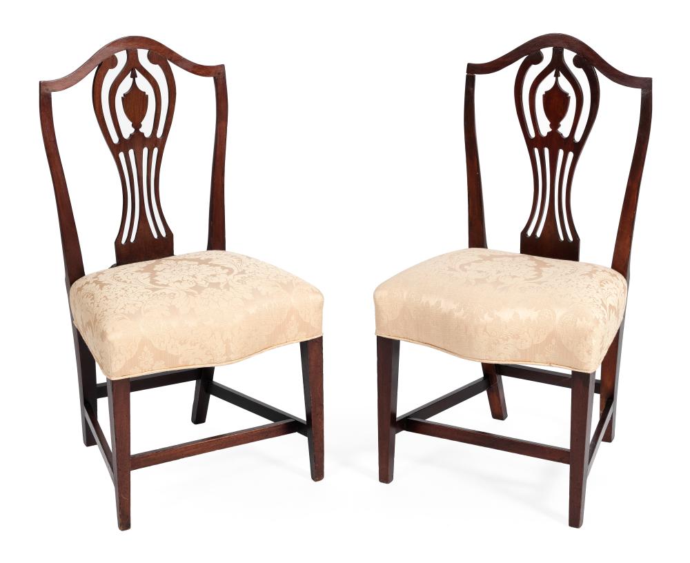 Appraisal: PAIR OF HEPPLEWHITE SIDE CHAIRS CONNECTICUT OR RHODE ISLAND CIRCA