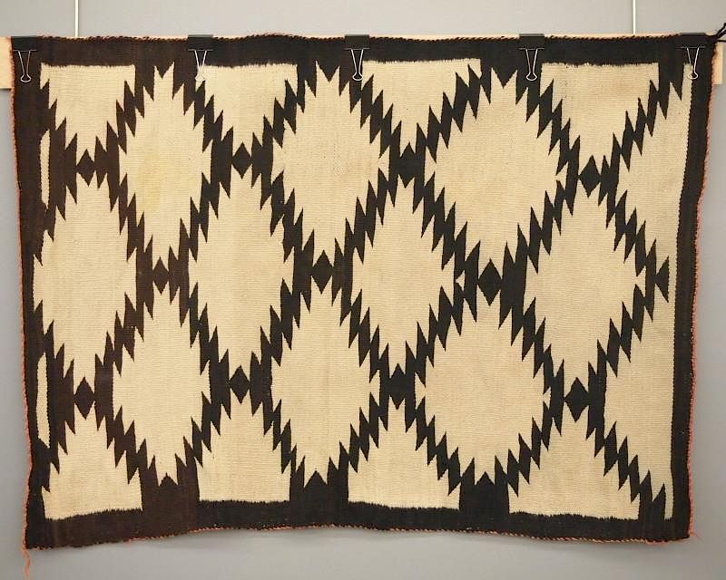 Appraisal: Navajo weaving rug A x ' early th century Navajo