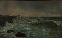 Appraisal: Jacob S Royer American - New England Seascape Oil on