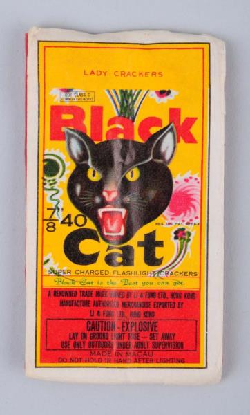 Appraisal: Black Cat -Pack Firecrackers Made in Macau Condition Very Good