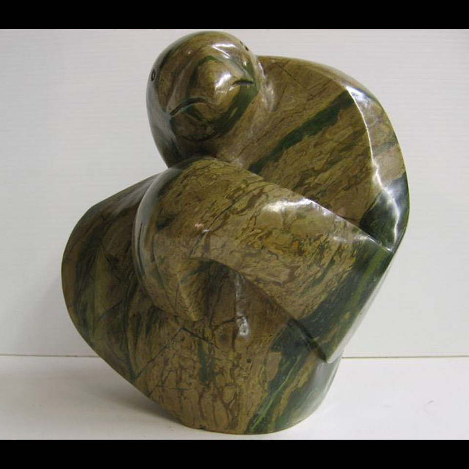 Appraisal: POWERFUL CHAPUNGU ERNEST CHIWARIDZO - ZIMBABWIAN STONE SCULPTURE SIGNED AT