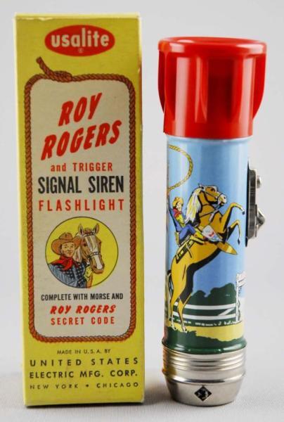 Appraisal: Roy Rogers Signal Siren Flashlight Toy Description Made by USALite