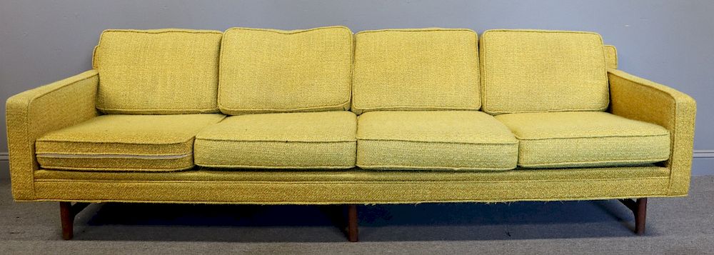 Appraisal: MIDCENTURY Upholstered Sofa Attributed To Adrian Pearsall From a Stamford