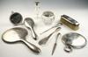 Appraisal: STERLING LOT - Ten piece lot of sterling lady's vanity